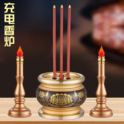 供佛莲花心经香炉供奉佛堂佛前