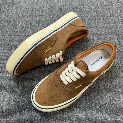 复古Futuremade美拉德棕色麂皮防滑小屁孩联名FTMD圆头休闲板鞋