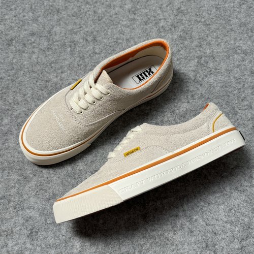 NBHD联名FTMD小屁孩低帮米色全麂皮男女休闲鞋复古百搭帆布板鞋