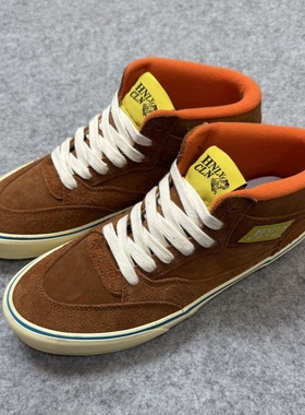 Futuremade FTMD小屁孩联名HNLY CLN中帮滑板鞋棕色全麂皮休闲鞋