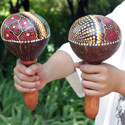 奥教乐园打击乐器椰壳沙锤