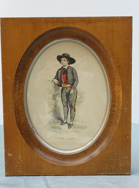 vintage铜板手工上色装饰画