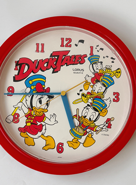 vintage迪士尼正版日本产中古挂钟唐老鸭米奇美式复古卡通可爱