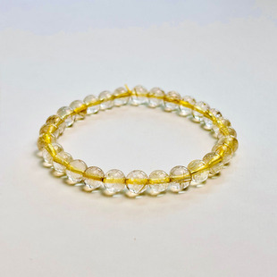 【通透】天然发晶手链 单圈发晶手串 男女款金发晶手饰