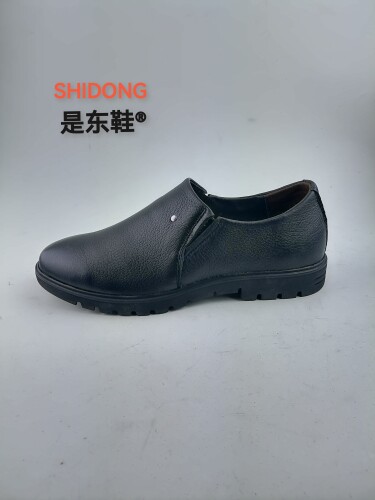 是东鞋鹿皮男鞋超柔软特爽脚高端真皮鞋舒适健康爸爸鞋定制