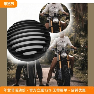 适用于哈雷XL883 XL1200 X48X72戴纳肌肉威路德 复古栅栏大灯罩壳
