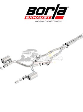 进口BORLA博拉排气系统中尾段套件适用05-22道奇战马 R/T 5.7L