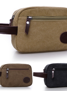 新款男士手拿包帆布手包男包休闲时尚韩版手抓包大容量零钱钥匙包