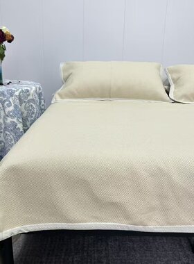 100%纯汉麻提花凉席床单