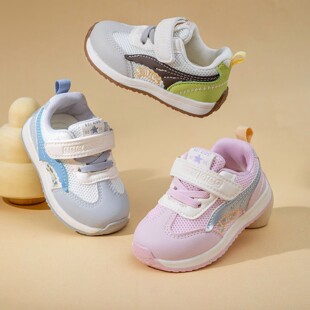 宝宝新款网面轻便运动十月软底1-2一3岁男女童婴幼儿防滑学步单鞋