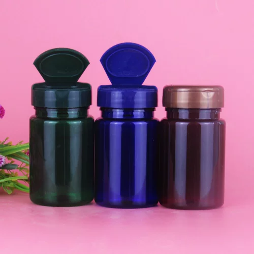 Лечебная капсула, упаковка, синяя зеленая бутылка, 80 мл