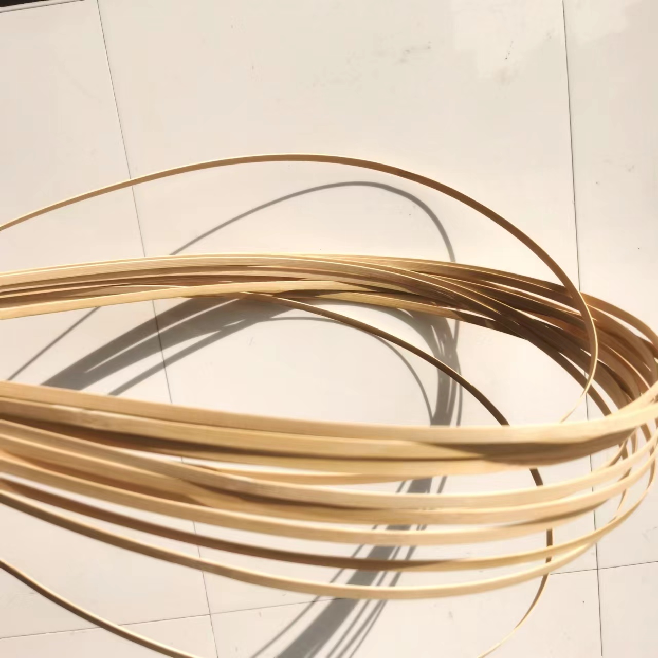 竹子竹片竹条头层二层竹篾竹丝条手工竹编鱼灯风筝杆骨架diy材料