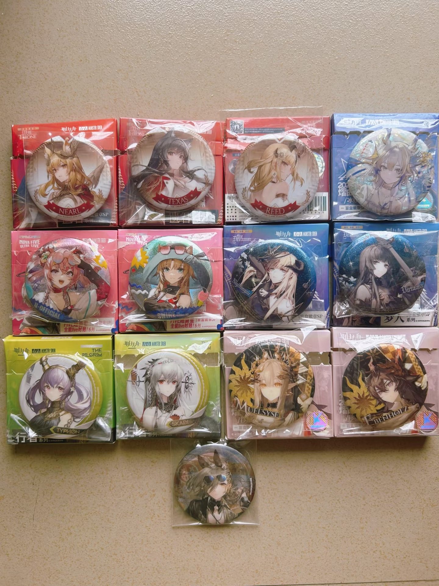 【现货】明日方舟音律联觉闪吧唧黍斯卡蒂德狗阿尔图罗夜莺斥罪