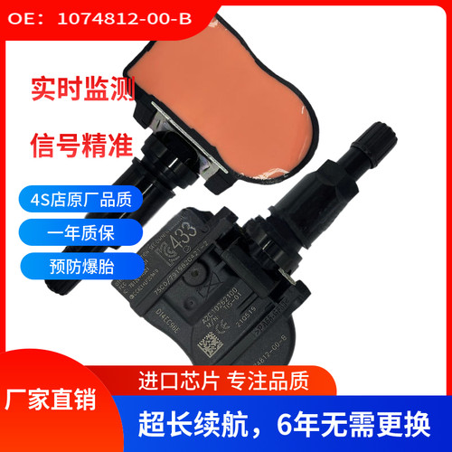 适用于2012-16特斯拉轮胎压力传感器1074812-00-B TPMS胎压传感器