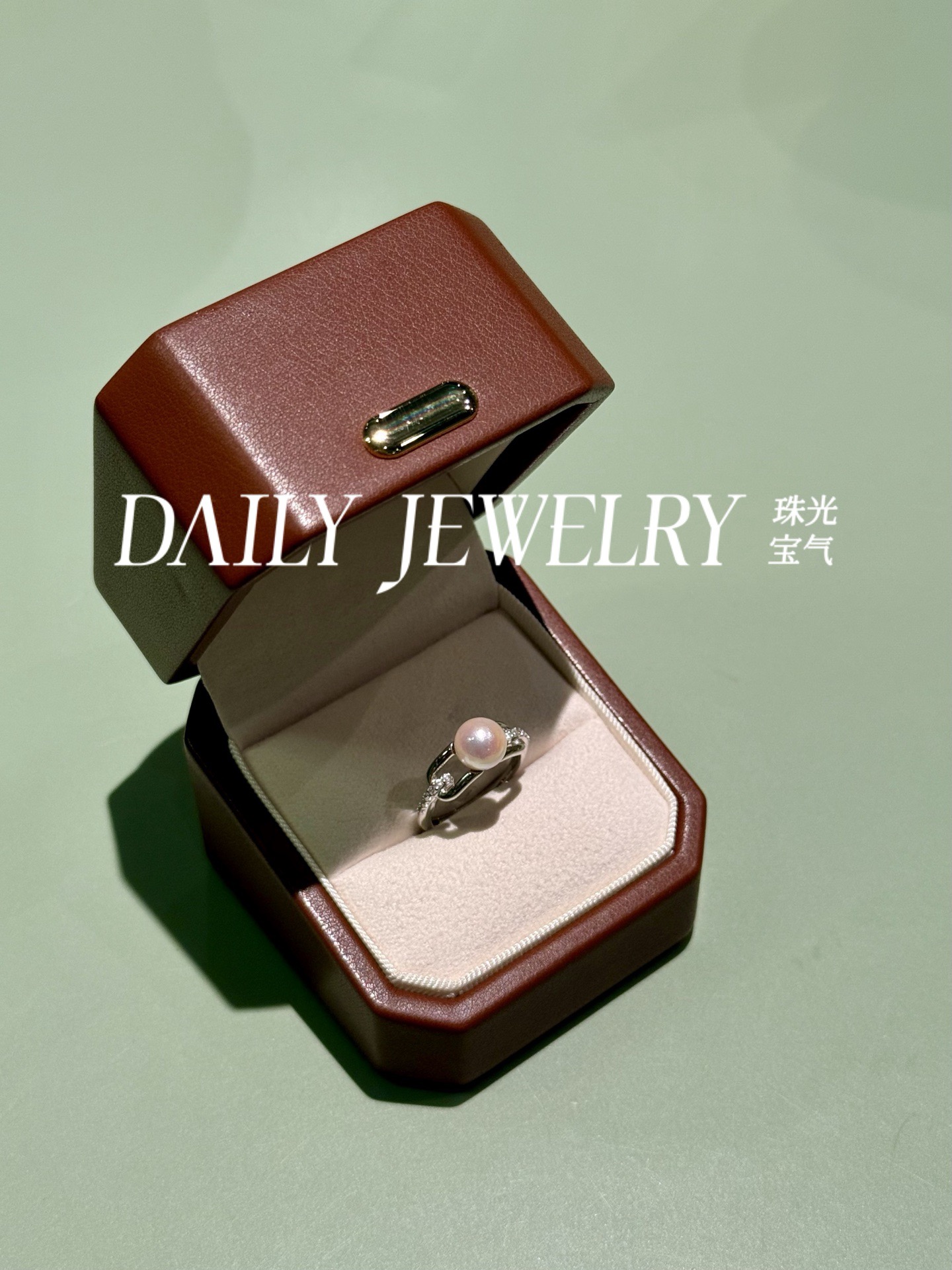 akoya珍珠戒指（纯银）