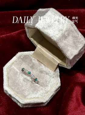 澳洲天然水晶欧泊三石戒指S925精工银戒托需要告知圈口小众设计