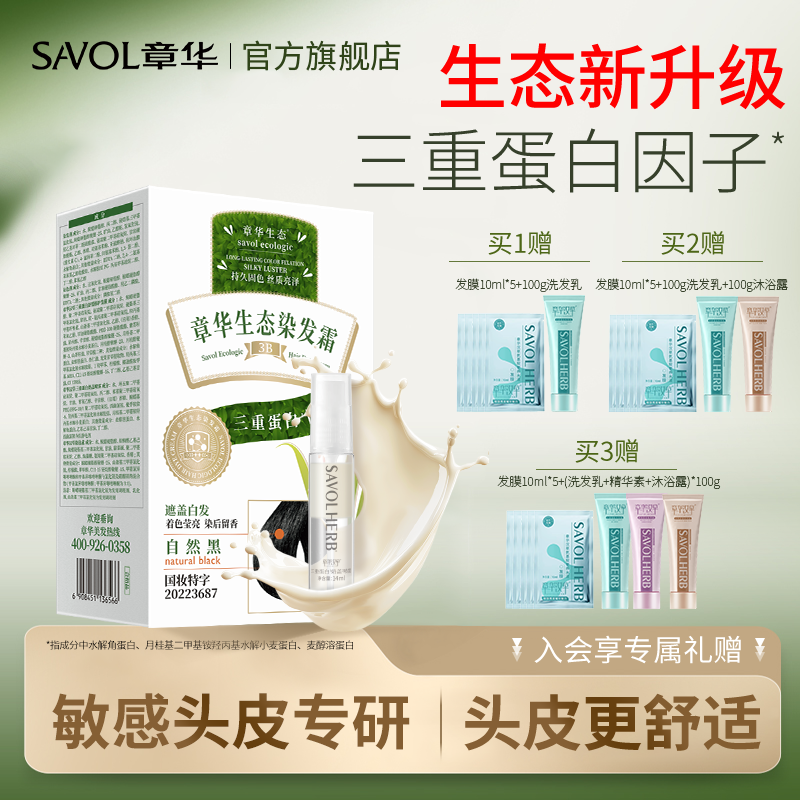 【章华官方】新升级三重蛋白染发