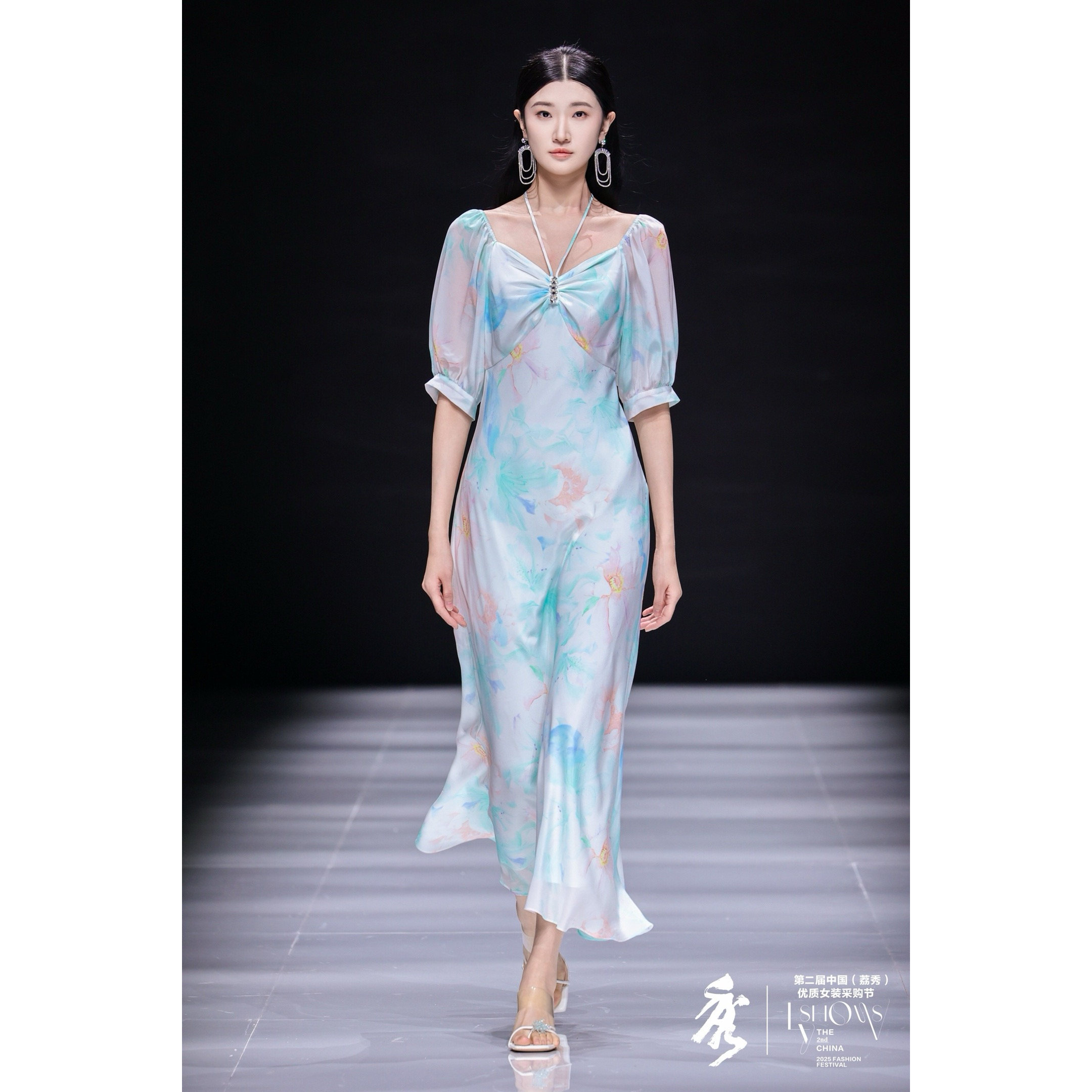 VANSUNSUN00桑蚕丝半袖连衣裙