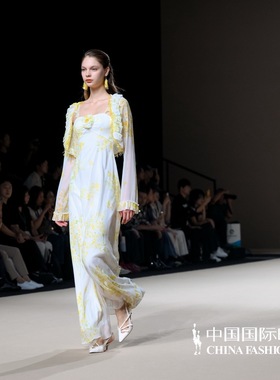 VAN SUNSUN VAN上善2025夏季|花影清梦100桑蚕丝连衣裙套装