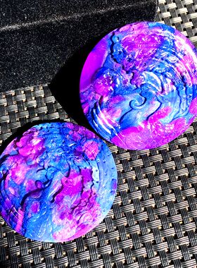 舒俱来皇家紫星际蓝苏纪石吊坠