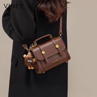 【陈妍希同款】Viney拾光包包女式2026新款剑桥包斜挎包真皮小包