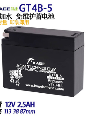 12v2.3ah猛狮电瓶MGZ4L MG4B-BS雅马哈ttr50本菱小猴子摩托车电池