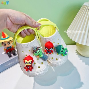 儿童男款拖鞋2026夏季新款洞洞鞋男童防臭宝宝室内外穿防滑沙滩鞋