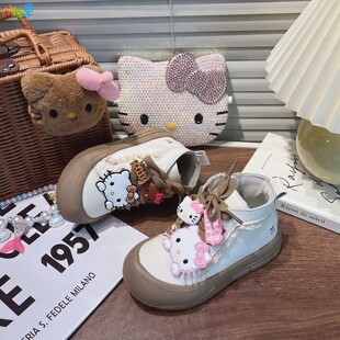 女童鞋子2026新款运动鞋春款儿童高帮板鞋软底防滑女款春季球鞋女