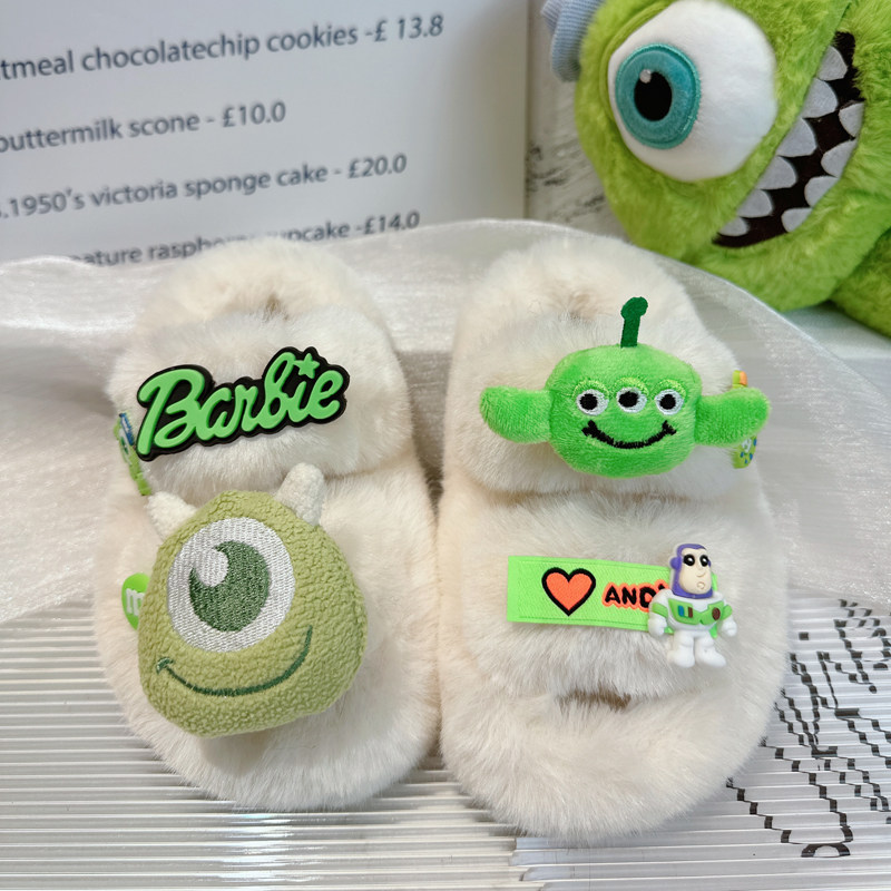 儿童拖鞋2025新款男孩冬款男童棉拖鞋防滑秋冬季小孩冬天毛绒棉鞋