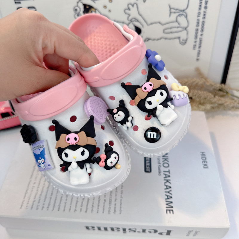 儿童拖鞋外穿时尚女童夏季网红爆款户外酷洛米女孩静音室外洞洞鞋,童鞋/婴儿鞋/亲子鞋,儿童洞洞鞋,淘宝优惠券,粉丝福利购,淘宝优惠卷