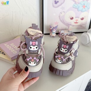 女童高颜值老爹鞋女款2026新款网面透气儿童春款运动鞋软底女鞋女