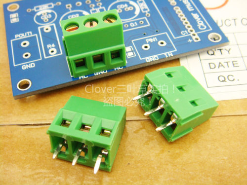 蓝色绿色2位3位5mmpcb接线端子