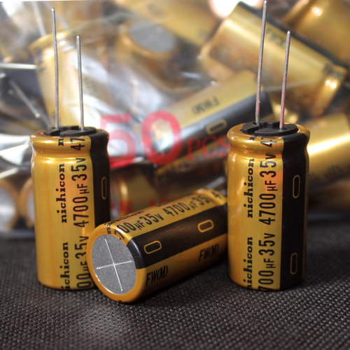 原装日本nichicon尼吉康 FW金装 35V 4700UF 音频滤波电解电容