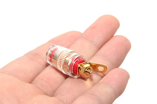 纯铜镀金透明塑料小号音箱功放