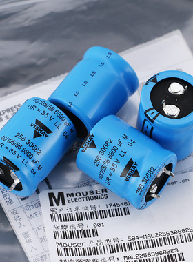 美国YISHAY发烧级电容BC荷兰飞利浦35V 6800UF滤波电解电容行货