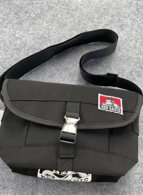 学生潮牌单肩包猿人日版ben davis斜挎包邮差包街头个性休闲跨包