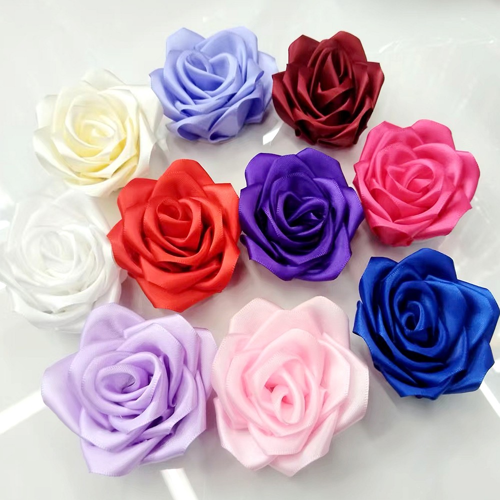 8朵丝带仿真玫瑰花带别针婚庆节日装饰礼品发饰DIY胸花服饰装饰,居家布艺,珠子/钻饰/花朵等配饰,淘宝优惠券,粉丝福利购,淘宝优惠卷