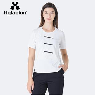 Hylaeion热带雨林户外运动短袖女装T恤常规透气弹力圆领上衣夏季