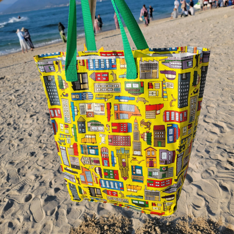 外贸日单趣味大容量编织袋