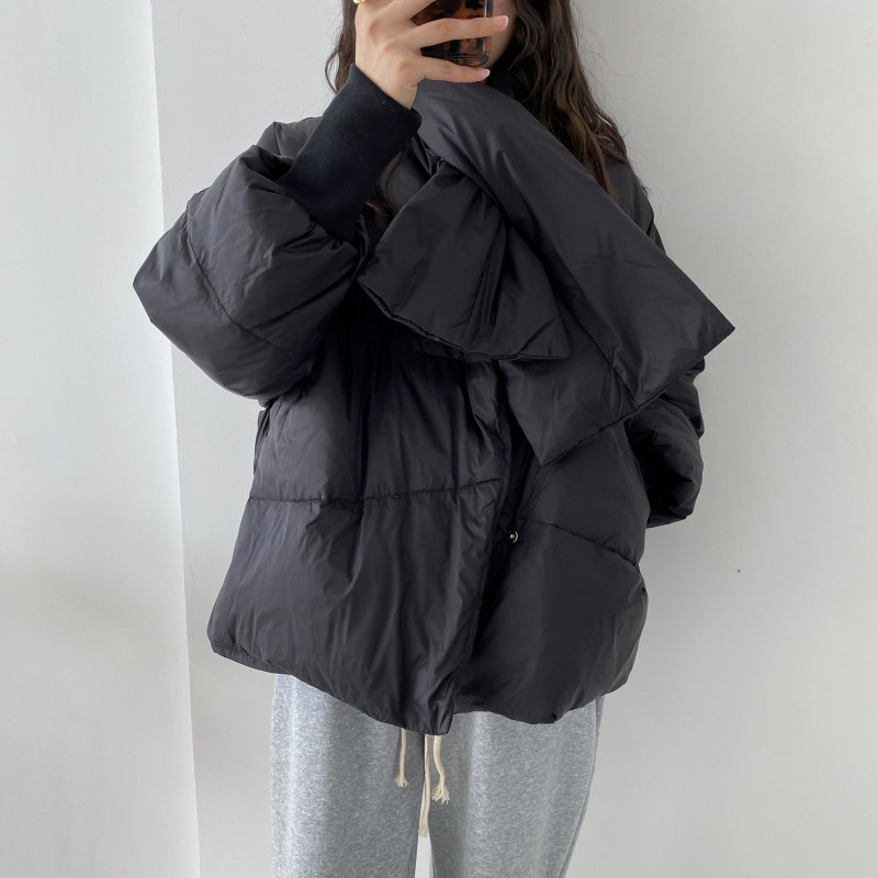 少围巾处理~保暖双排扣冬款防风袖羽绒服,女装/女士精品,羽绒服,淘宝优惠券,粉丝福利购,淘宝优惠卷