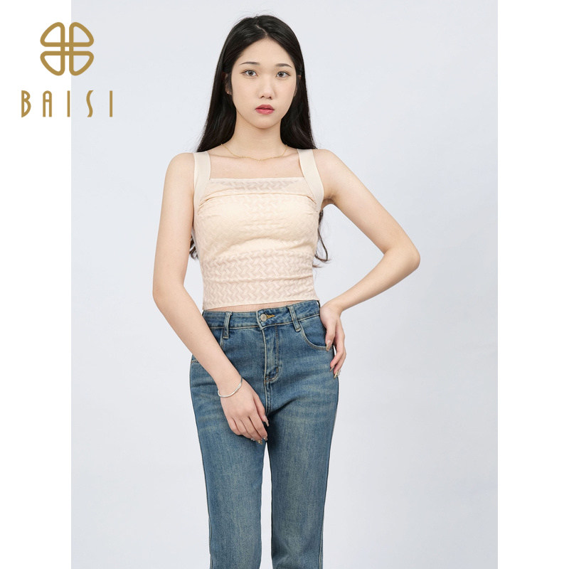 百丝小众褶皱抹胸小吊带背心2024夏季新品欲风露背打底上衣女,女装/女士精品,背心吊带,淘宝优惠券,粉丝福利购,淘宝优惠卷