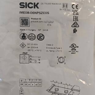 可维修西克接近开关IME08-06NPSZC0S 订货号10712议价