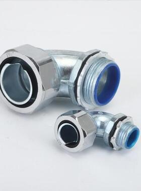 全系列DWJB型90度弯头 连接12-75包塑软管G1/23/83/4外丝镀锌合金