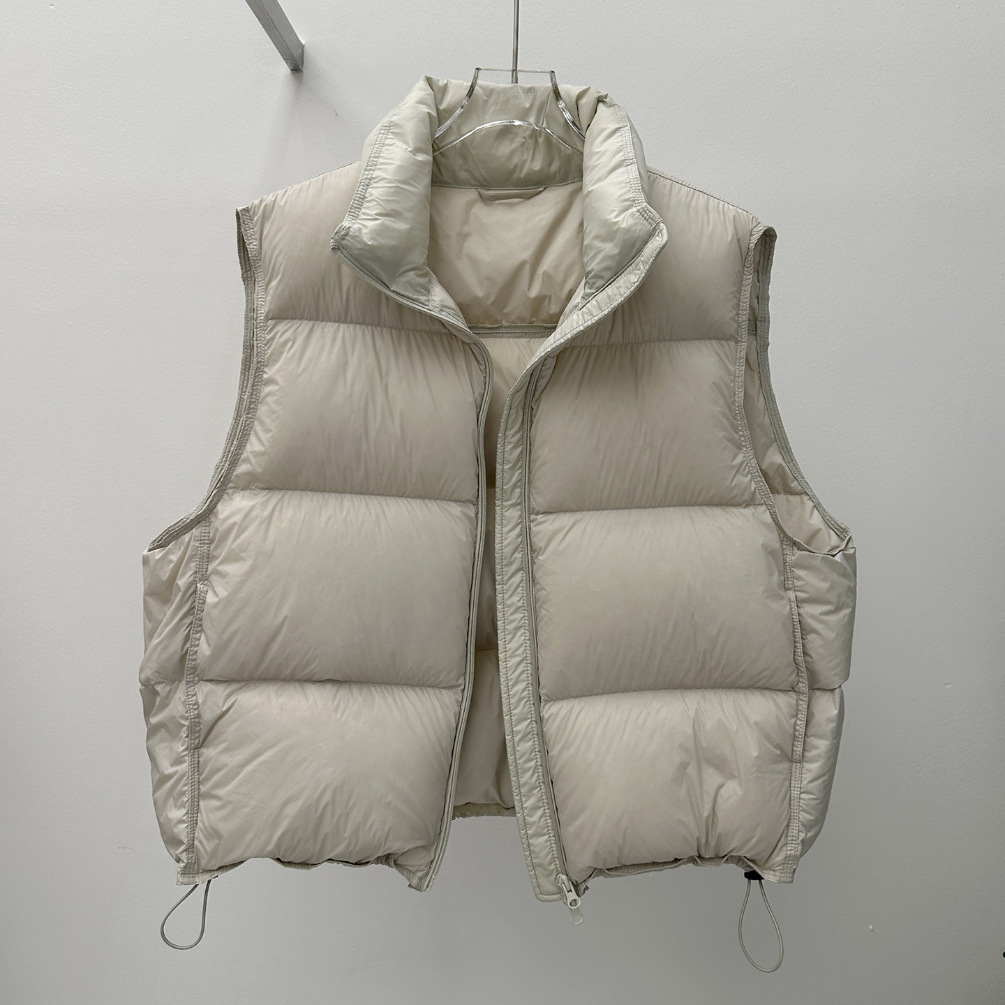 95白鸭绒立领加厚羽绒马甲女短款2025秋冬新款外穿宽松背心夹外套