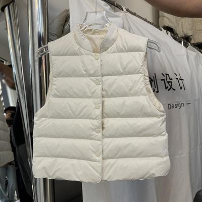 短款轻薄羽绒马甲女内搭外穿立领