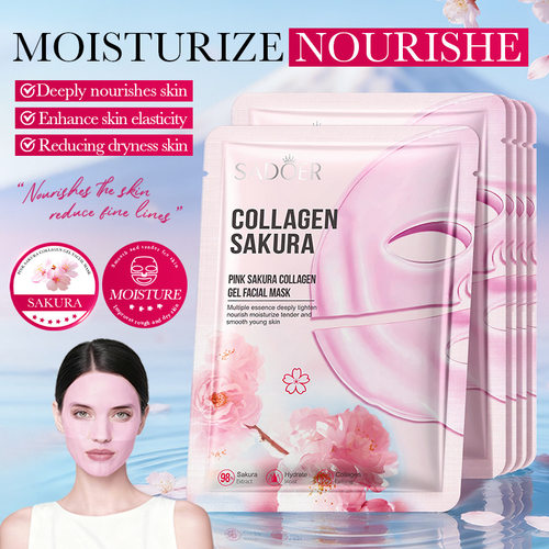 SADOER Pink Cherry Collagen gel facial mask (Foreign Versio