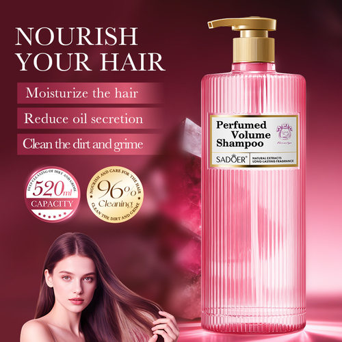 Full SADOER perfume Fluffy Shampoo Body Wash Hair Mask 520ml