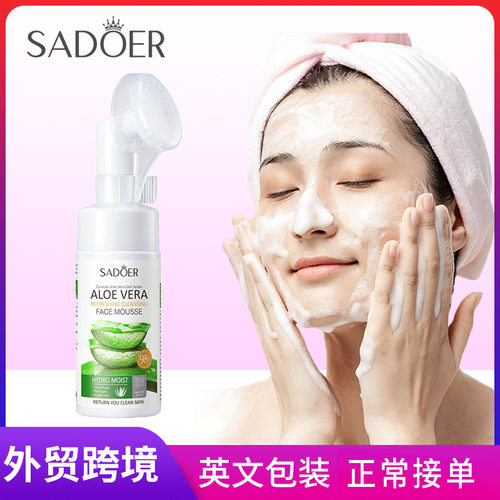 Full SADOER Aloe Vera Refreshing Cleansing Mousse Cleanses