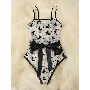 one underwear Sexy sling printed women lingerie piece