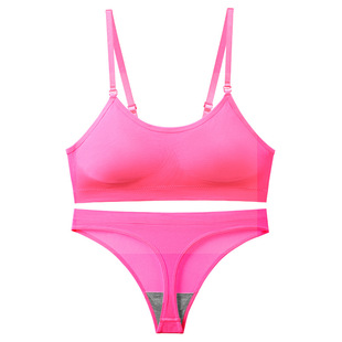 Lingerie gathered vest suit chest sling small sexy women bra